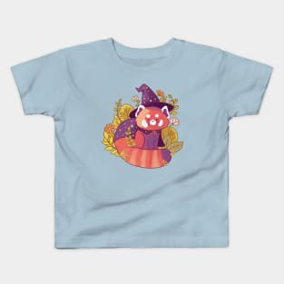 Wizard red panda Kids T-Shirt